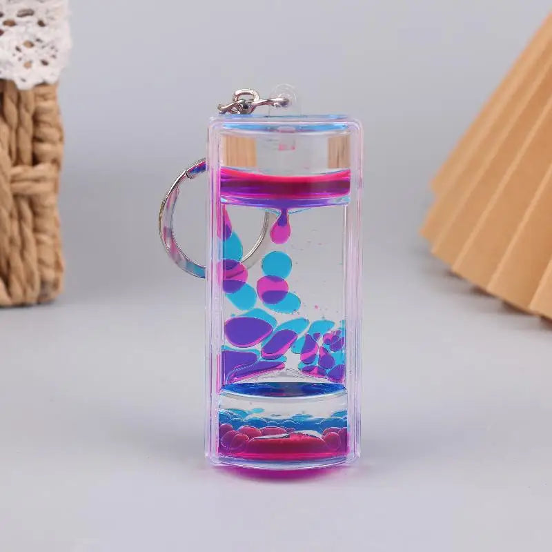 Porte-Clés Sablier Liquide