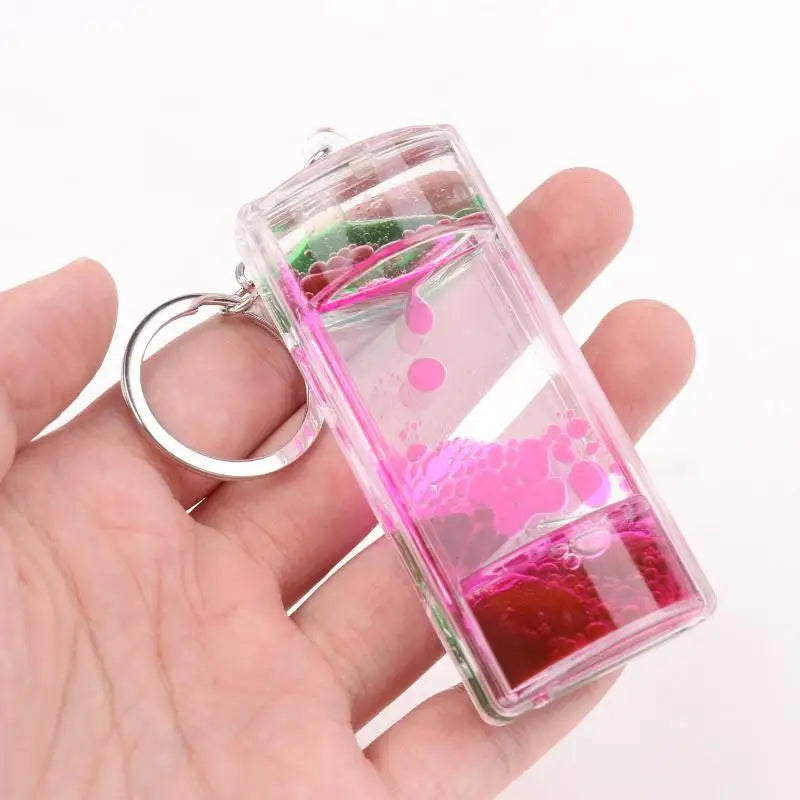Porte-Clés Sablier Liquide