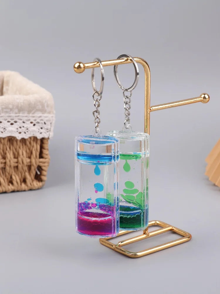 Porte-Clés Sablier Liquide