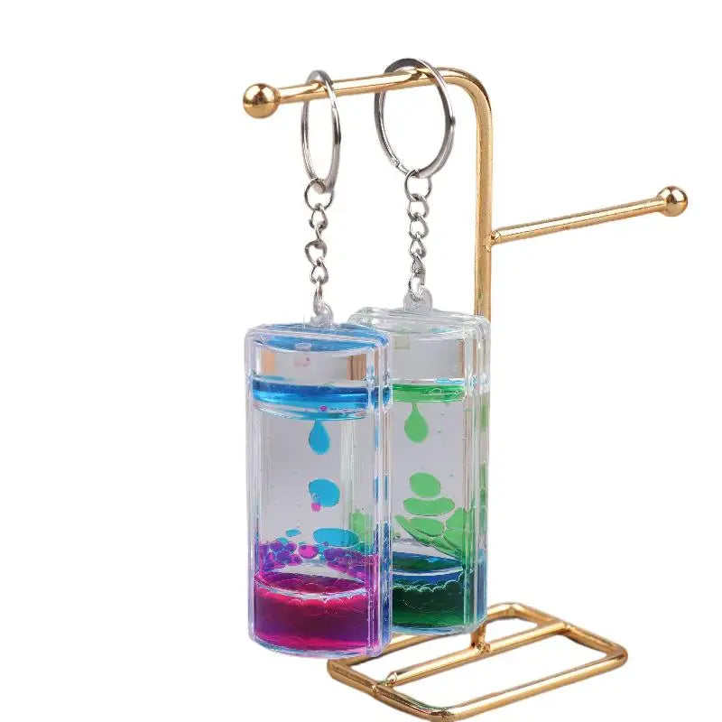 Porte-Clés Sablier Liquide