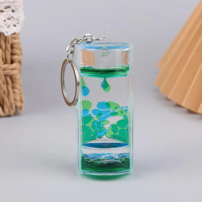 Porte-Clés Sablier Liquide